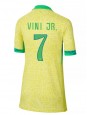 Brazílie Vinicius Junior #7 Domácí Dres pro Dámské Copa America 2024 Krátký Rukáv